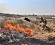 דניאל קופף (צילום: דו"צ) שריפת קוצים גדולה באזור ניר עם
