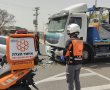 הולך רגל כבן 30 נפצע בתאונת דרכים בצומת גן יבנה